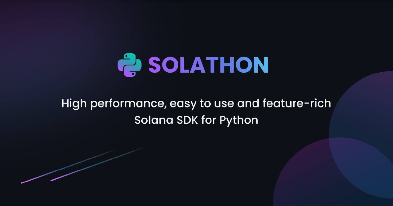 Solathon documentation and Python SDK branding